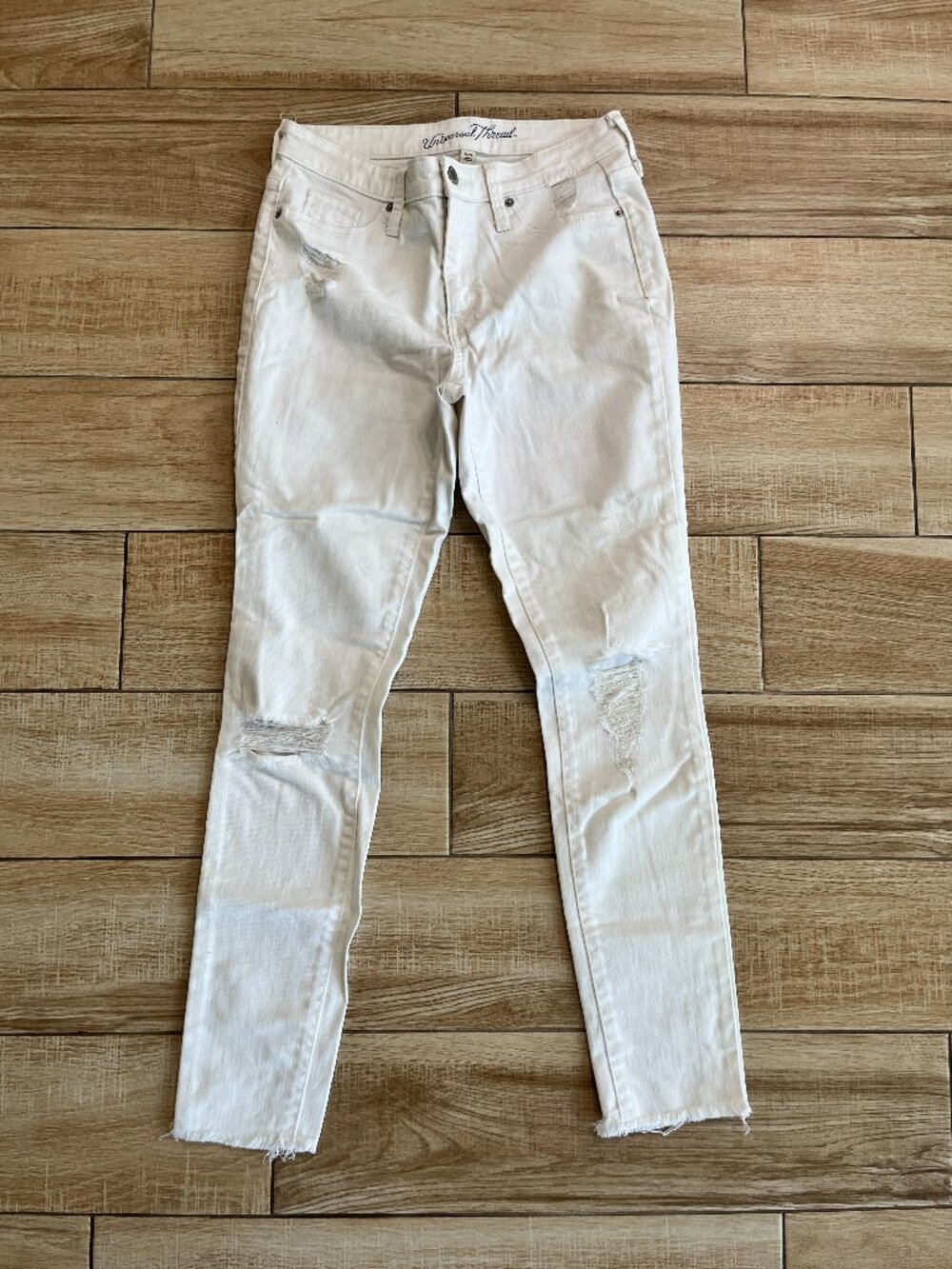 Womens Universal Thread White High Rise Jegging - 4/27R - #2